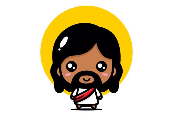 Black Cute Jesus Christ Illustrations