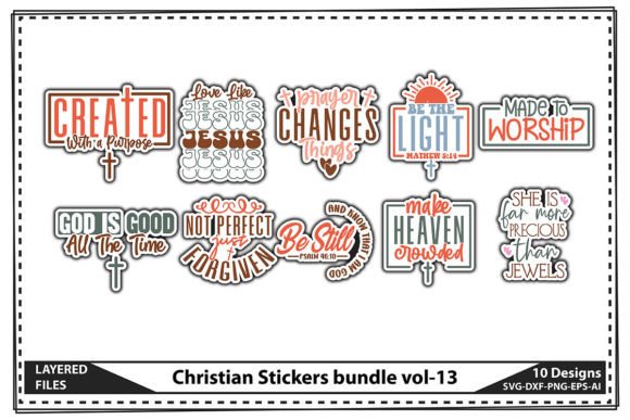 Christian Stickers Bundle Vol-13 & Crafts