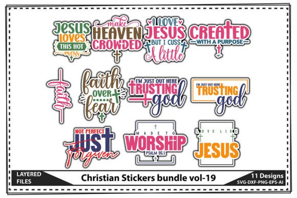 Christian Stickers Bundle Vol-19 & Crafts