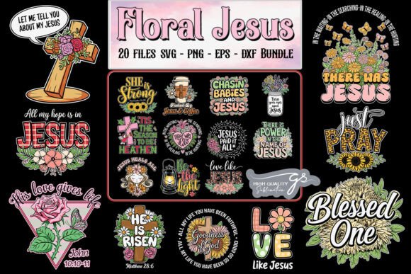 Floral Jesus SVG Bundle Review
