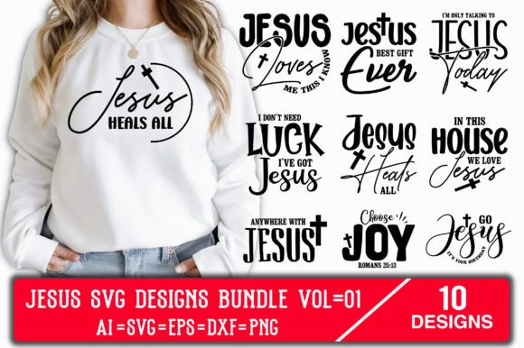 Jesus SVG Designs Bundle Vol 01 & Crafts