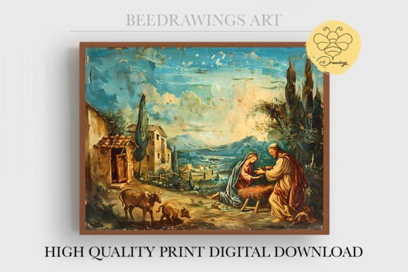 Oil Painting Jesus Wall Art 19