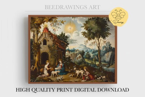 Oil Painting Jesus Wall Art 20 and Illustrations